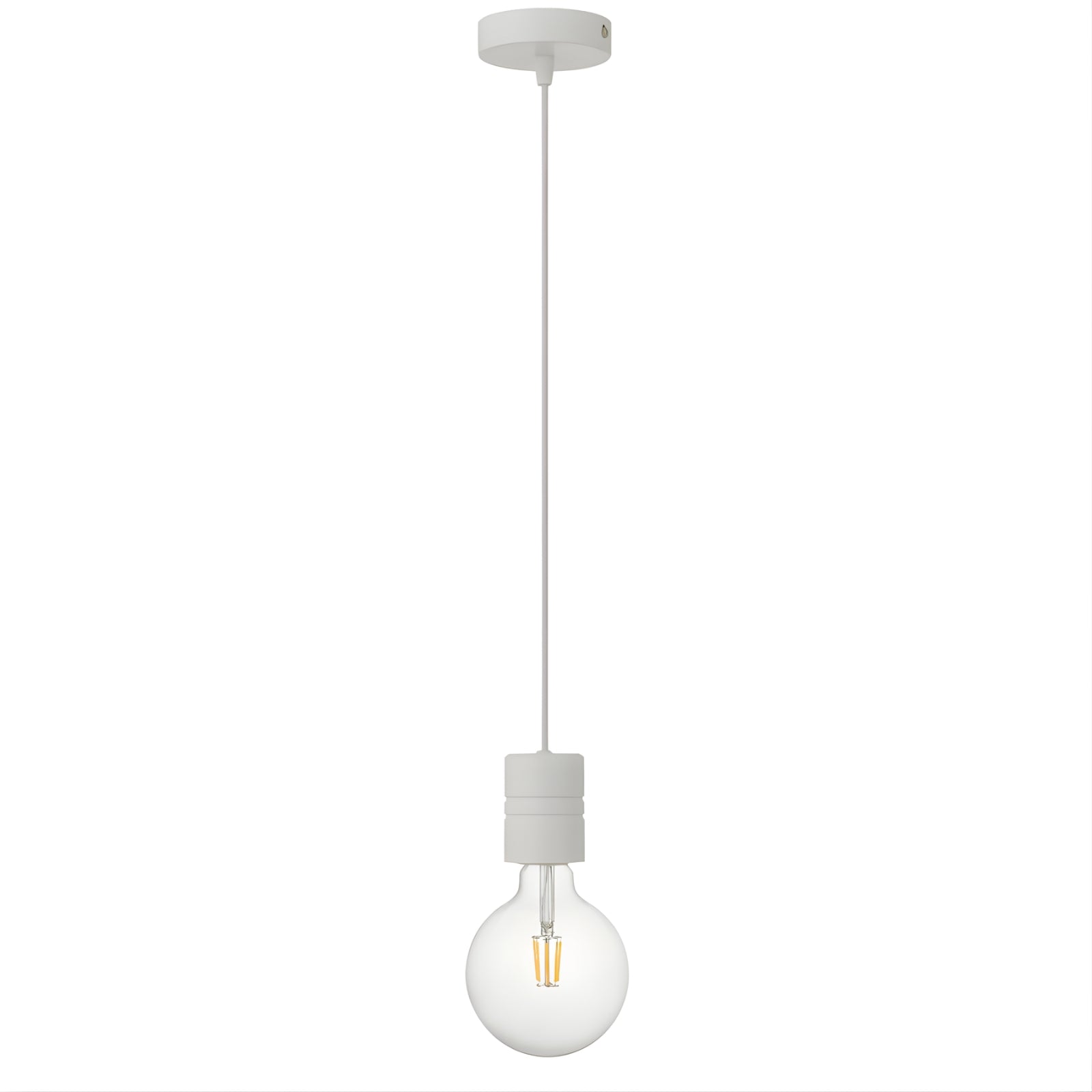 Telbix Lang Cord Set Pendant Light White LANGCS-WH - The Blue Space