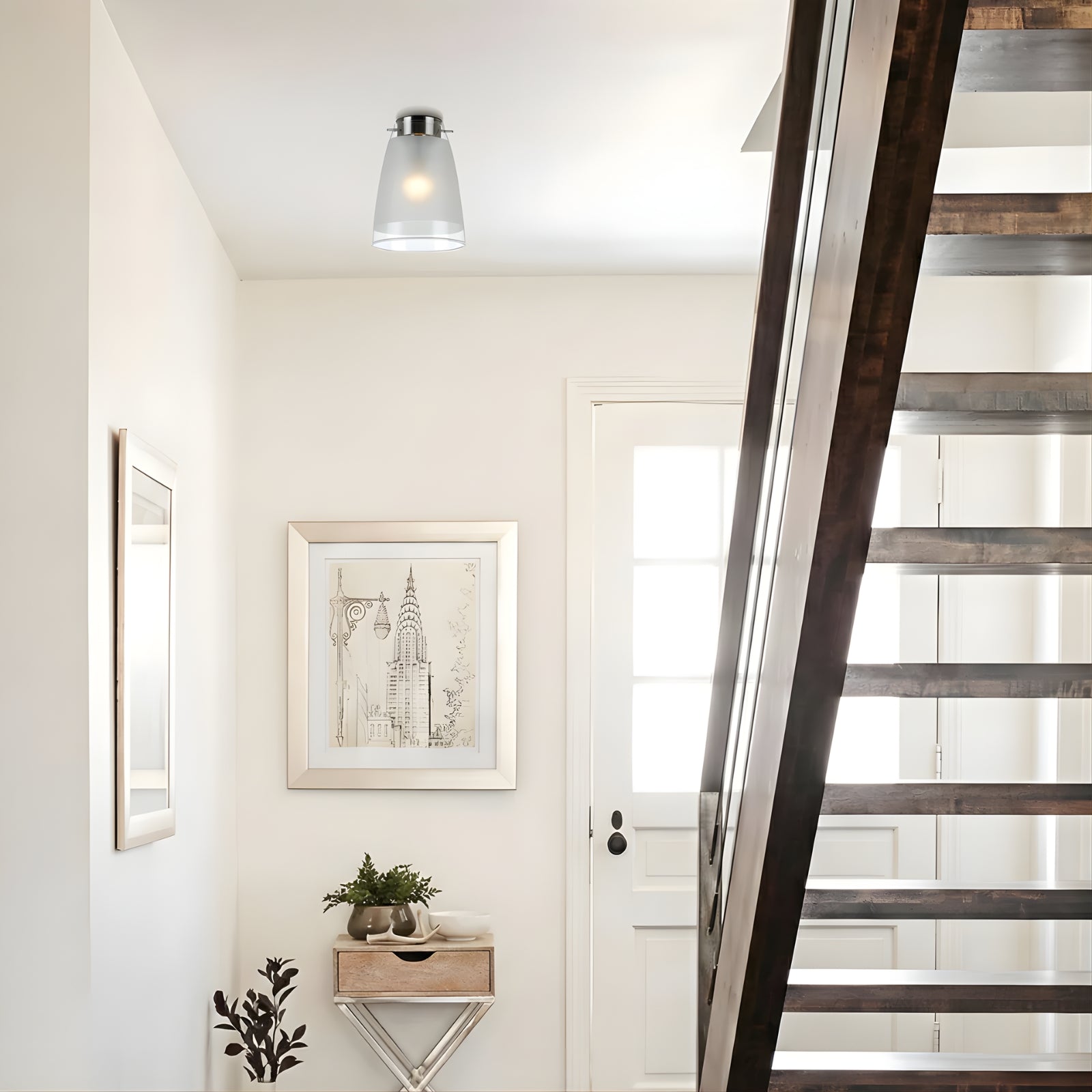 Lifestyle Telbix Lydia Batten Fix Ceiling Light Frost LYDIABF-FR - The Blue Space