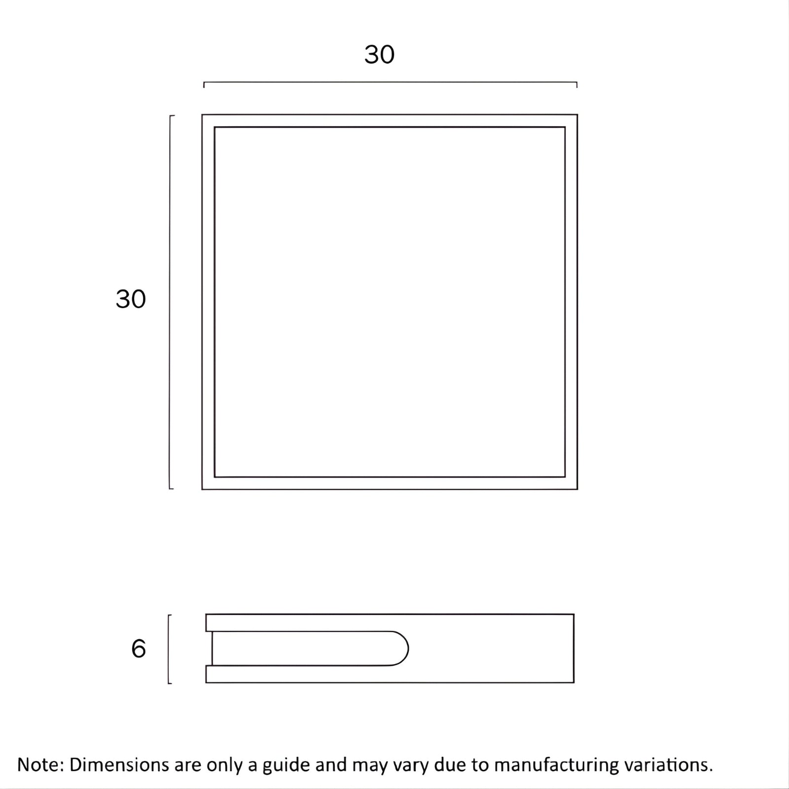 Line Drawing Telbix Lyric 12W Led Oyster Teak LYRICOY30-WD3C - The Blue Space