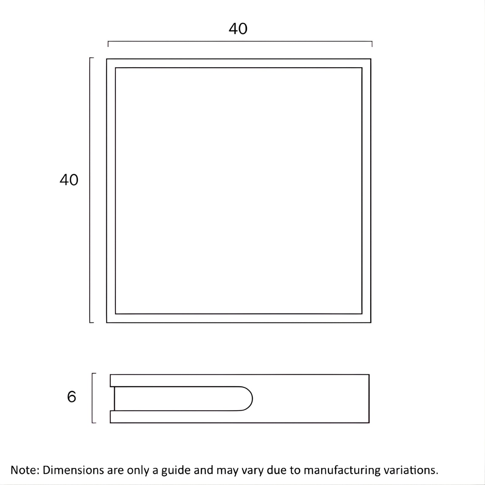 Line Drawing Telbix Lyric 24W Led Oyster Teak LYRICOY40-WD3C - The Blue Space