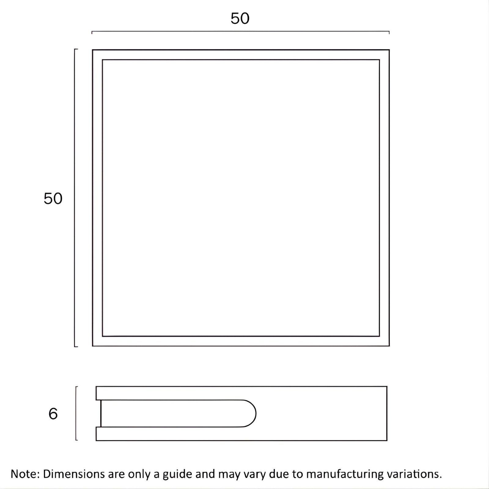 Line Drawing Telbix Lyric 36W Led Oyster Teak LYRICOY50-WD3C - The Blue Space