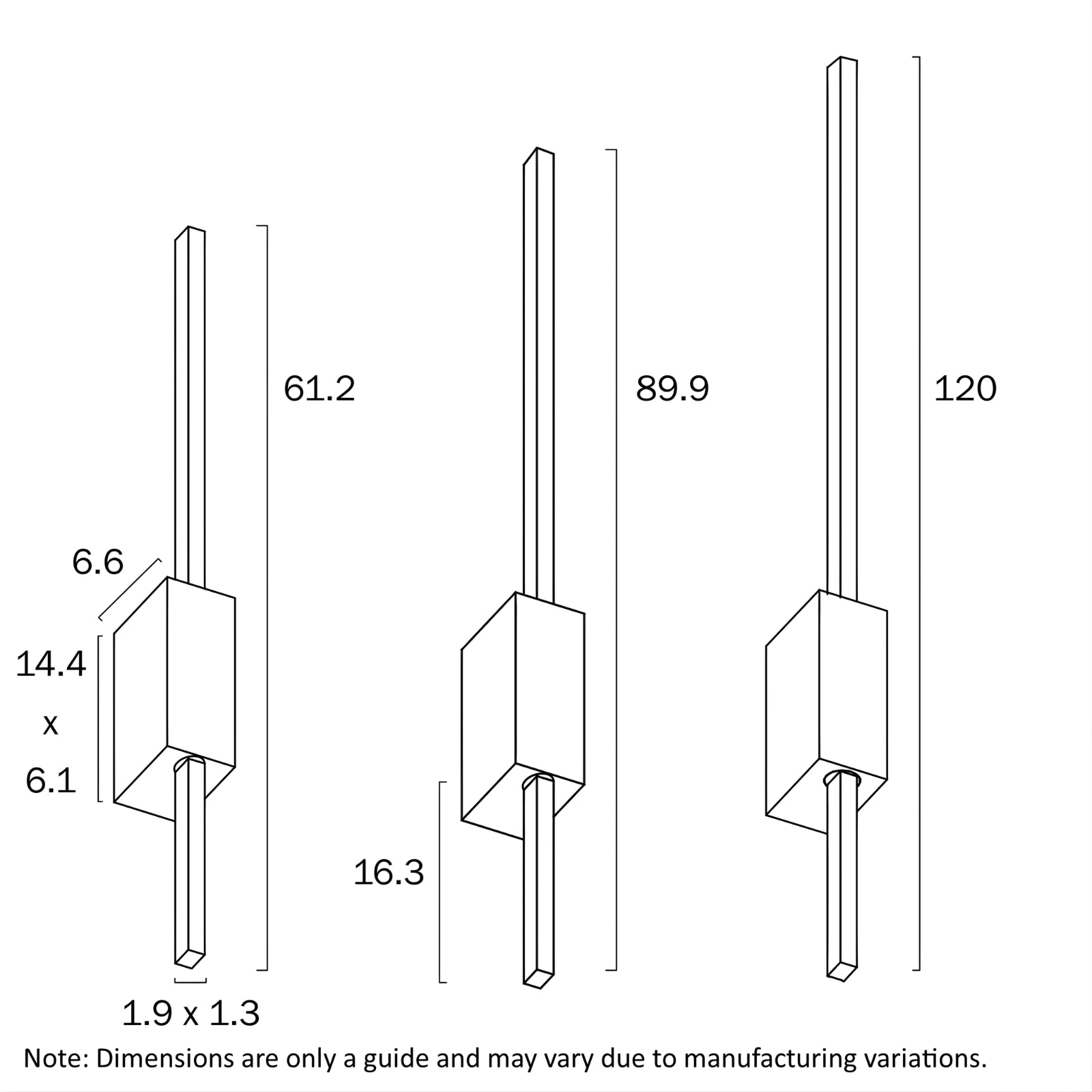 Line Drawing Telbix Madras 90cm Wall Light White MADRASWB90-WH - The Blue Space