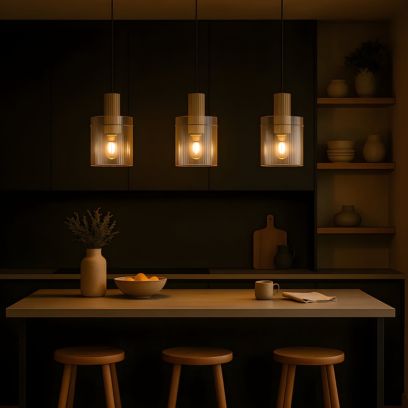 Kitchen Telbix Mika 18cm Pendant Light Grey MIKAPE18-GY - The Blue Space