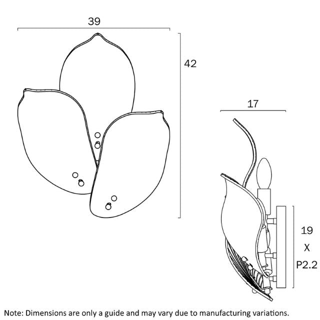 Line Drawing Telbix Monte 3 Light Wall Light Brass MONTEWB3-BRS - The Blue Space