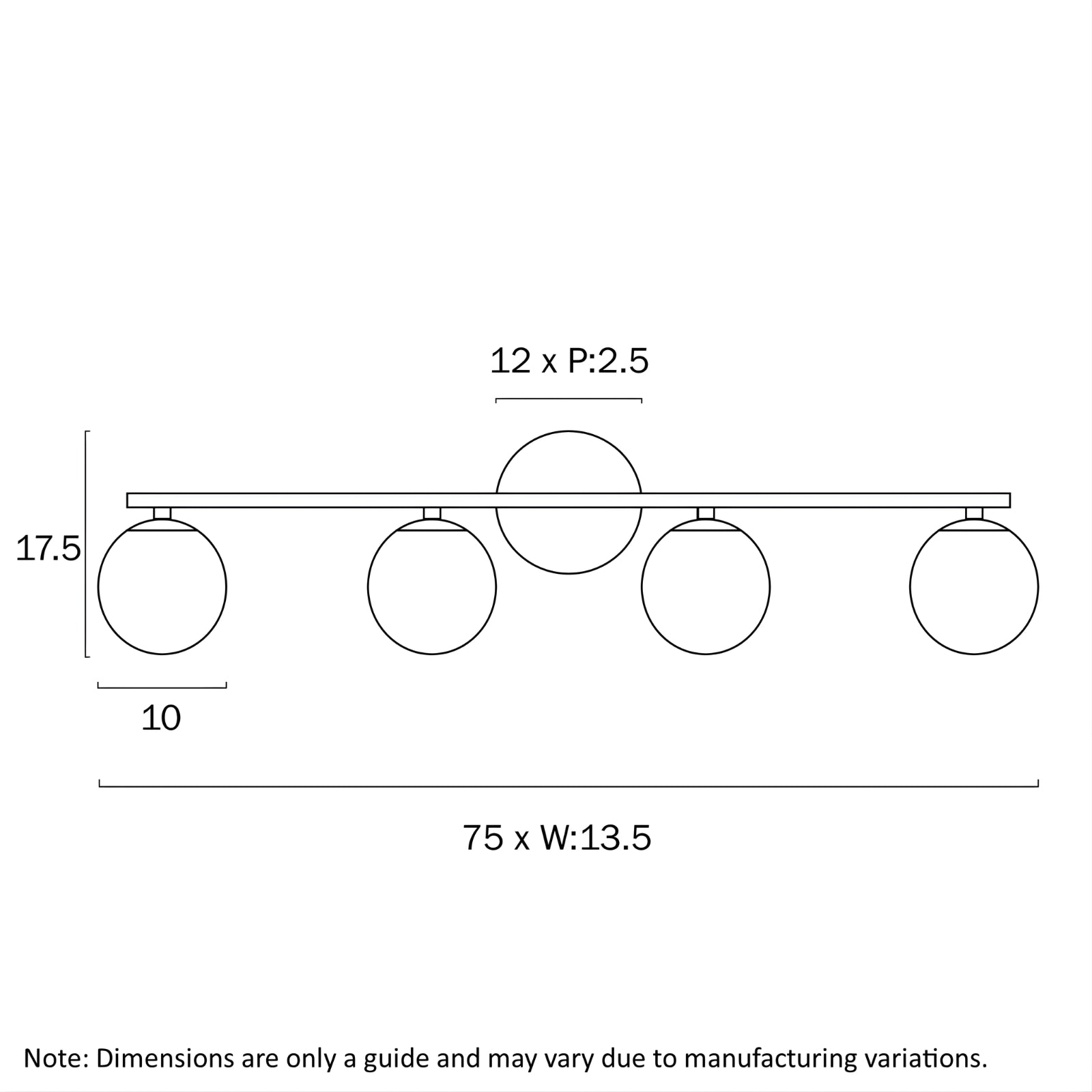 Line Drawing Telbix Moran 4 Wall Light Black MORANWB04-BKOP - The Blue Space