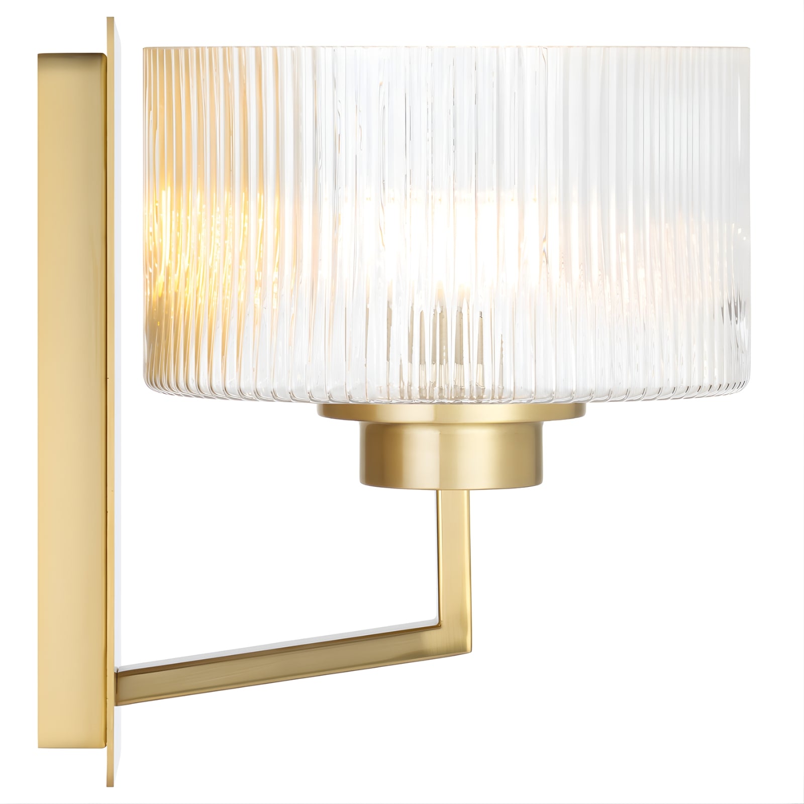 Side View Telbix Moreno II Wall Light Antique Gold MORENO2WB-AG - The Blue Space