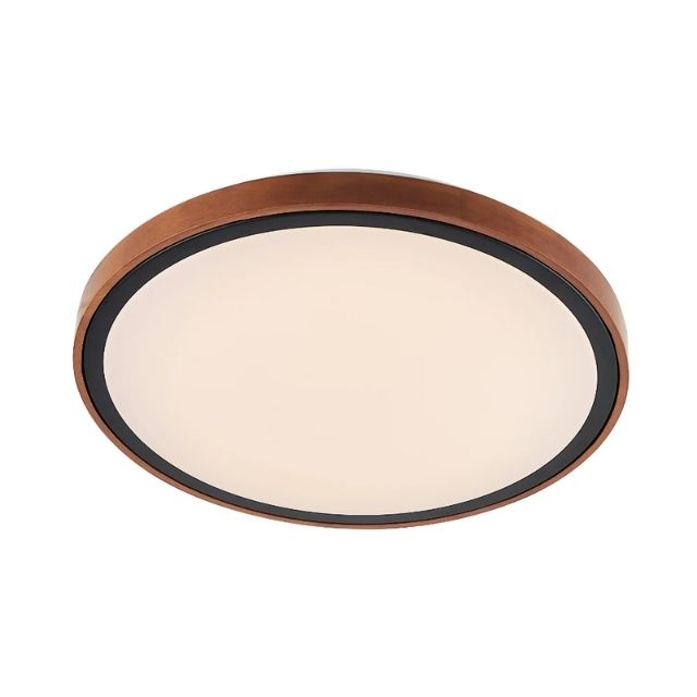 Telbix Orlin 24W Led Oyster Walnut ORLINOY42-WD3C - The Blue Space