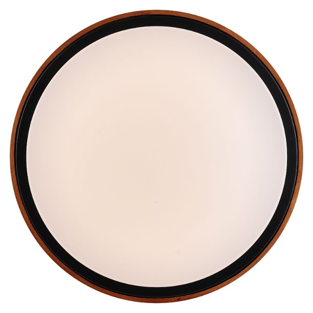 Front Telbix Orlin 36W Led Oyster Walnut ORLINOY50-WD3C - The Blue Space