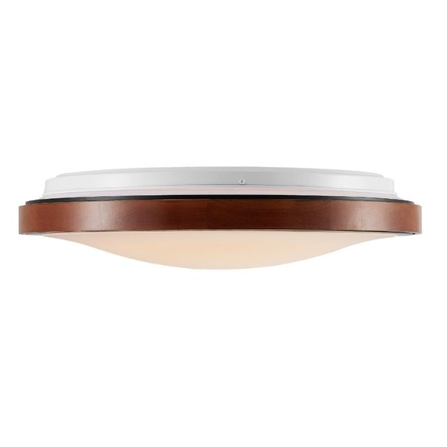 Side Telbix Orlin 36W Led Oyster Walnut ORLINOY50-WD3C - The Blue Space
