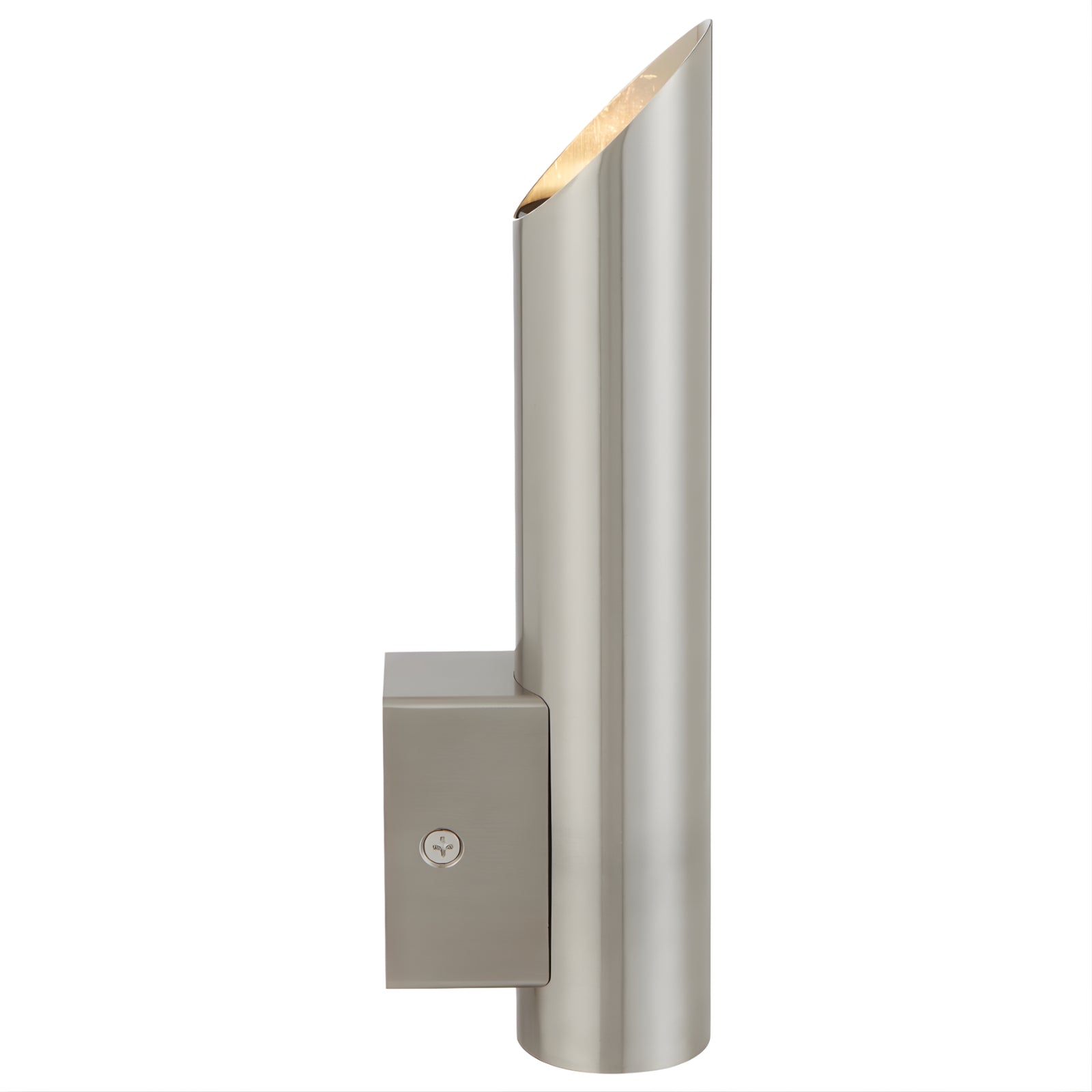 Side View Telbix Penros 1 Wall Light Stainless Steel PENROSEX1-SS - The Blue Space