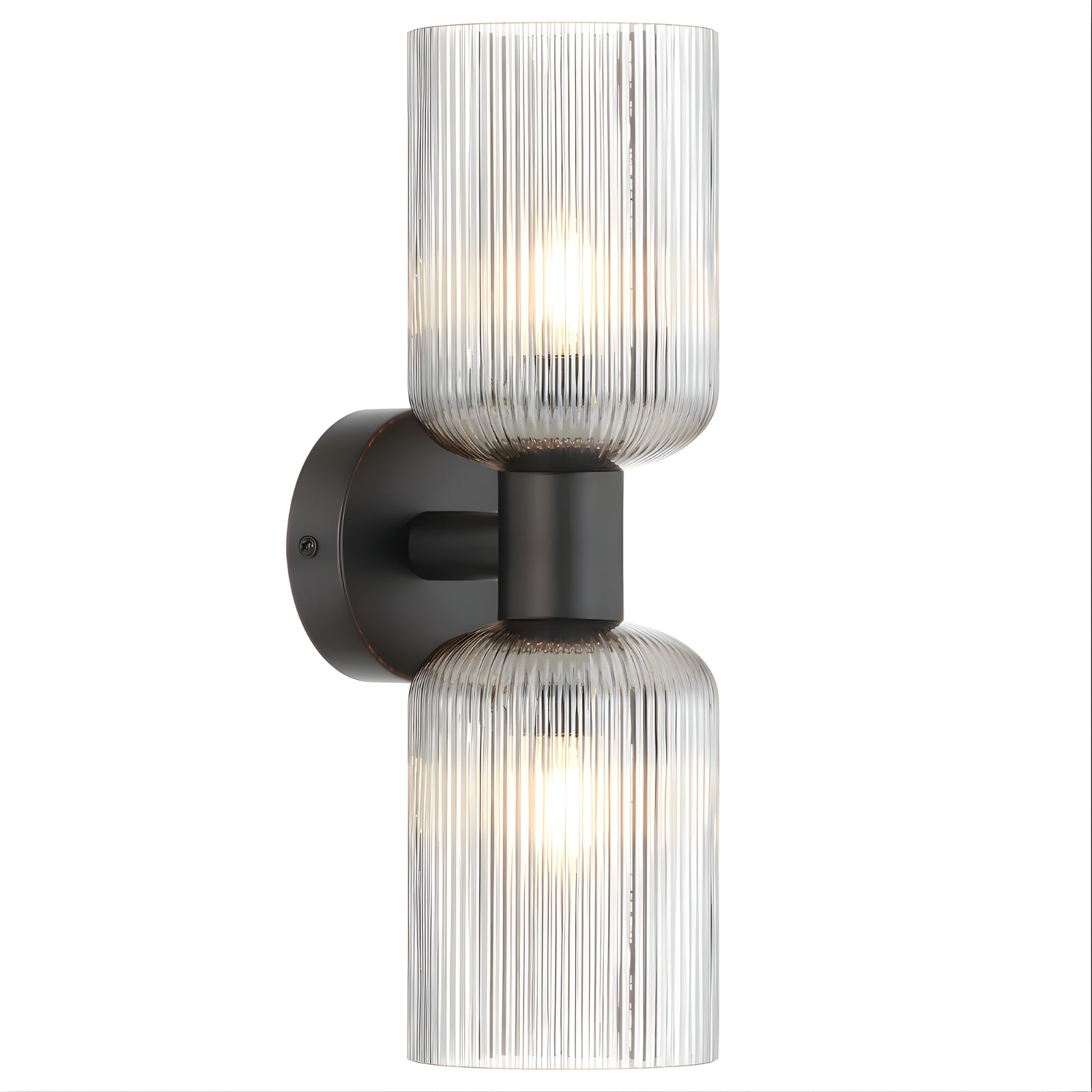 Telbix Riven 2 Wall Light Black Smoke RIVENWB2-BKSM - The Blue Space