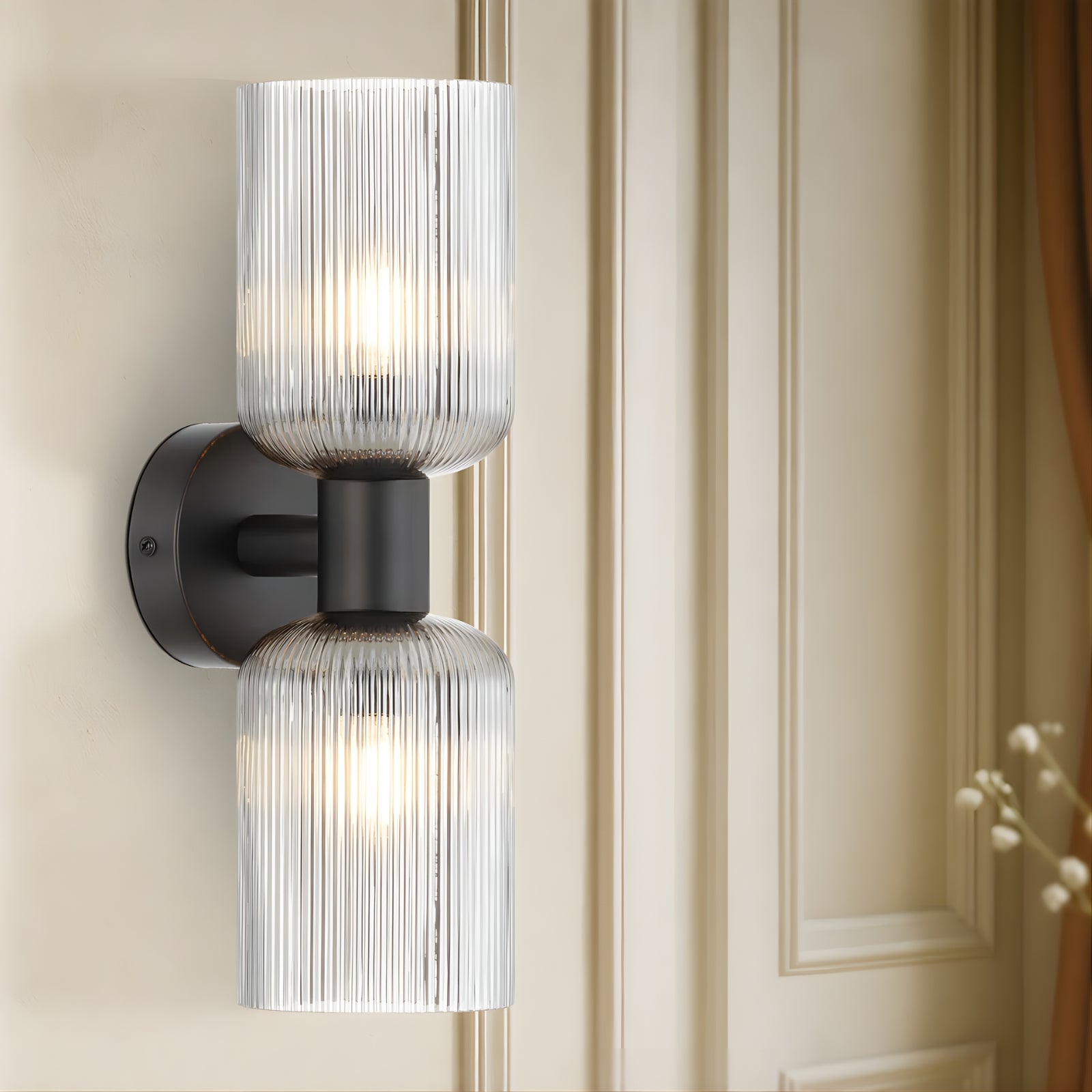 Lifestyle Telbix Riven 2 Wall Light Black Smoke RIVENWB2-BKSM - The Blue Space