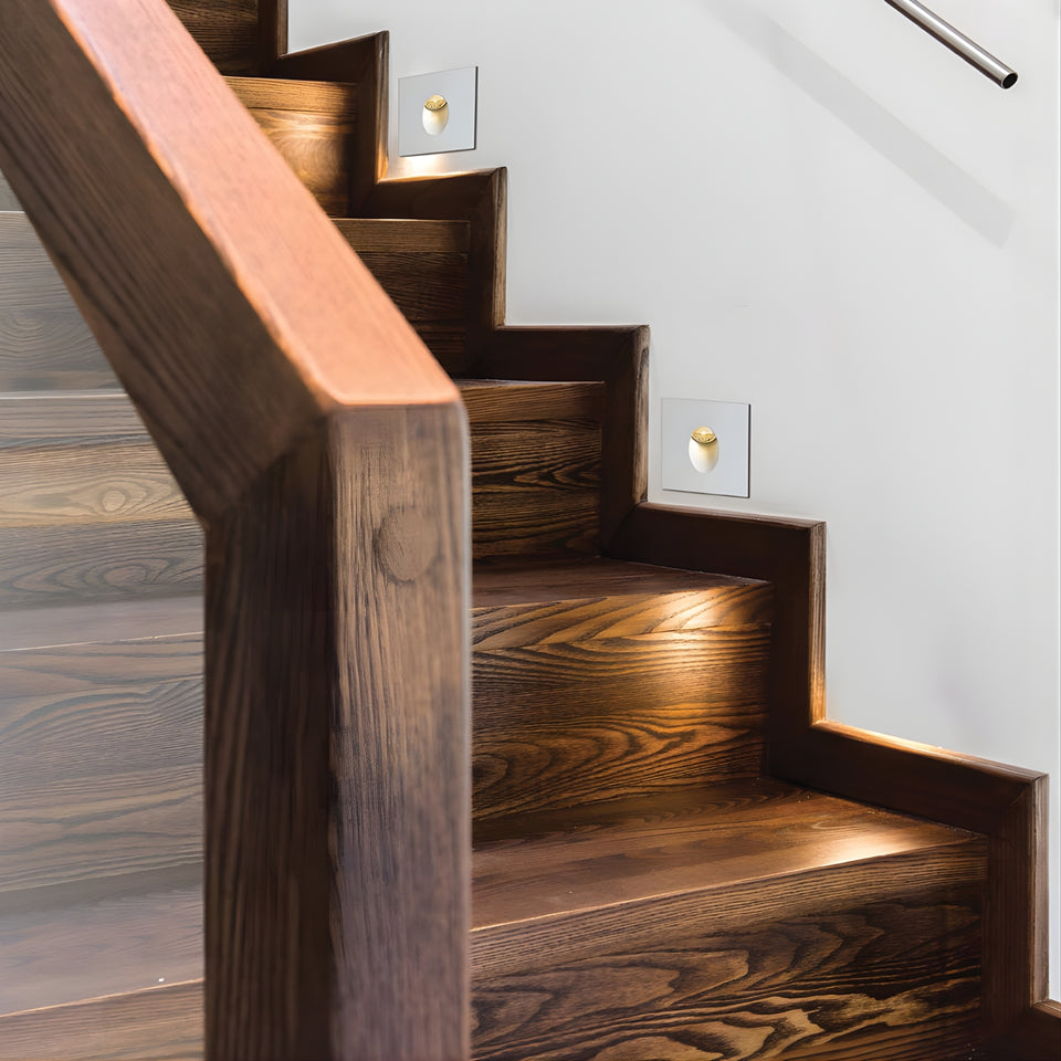Telbix Snap 3W LED Square Stair Light Natural White - White