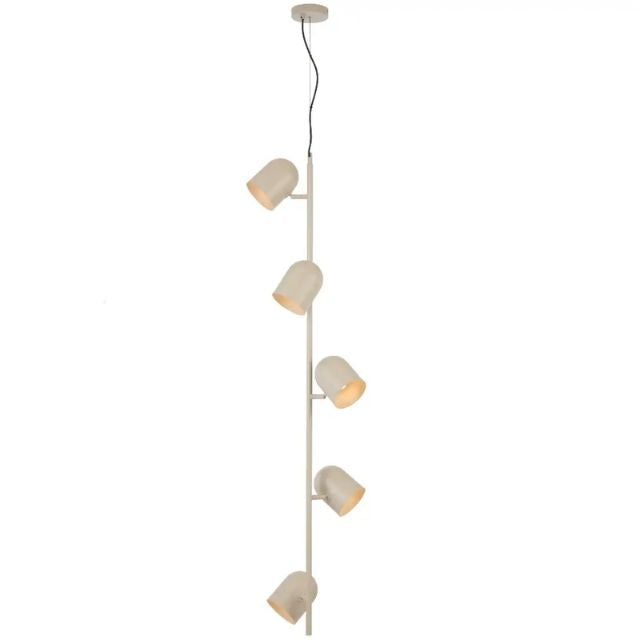 Telbix Turin 5 Light Pendant E14 Khaki TURINPE5-KH - The Blue Space