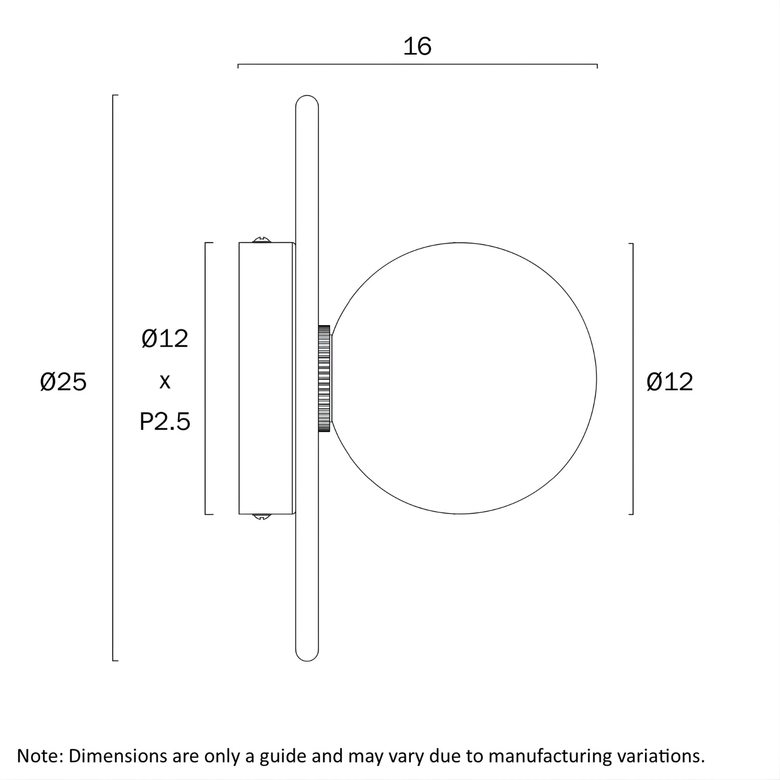 Line Drawing Telbix Varon Wall Light Matte Opal VARONWB-BEOM - The Blue Space
