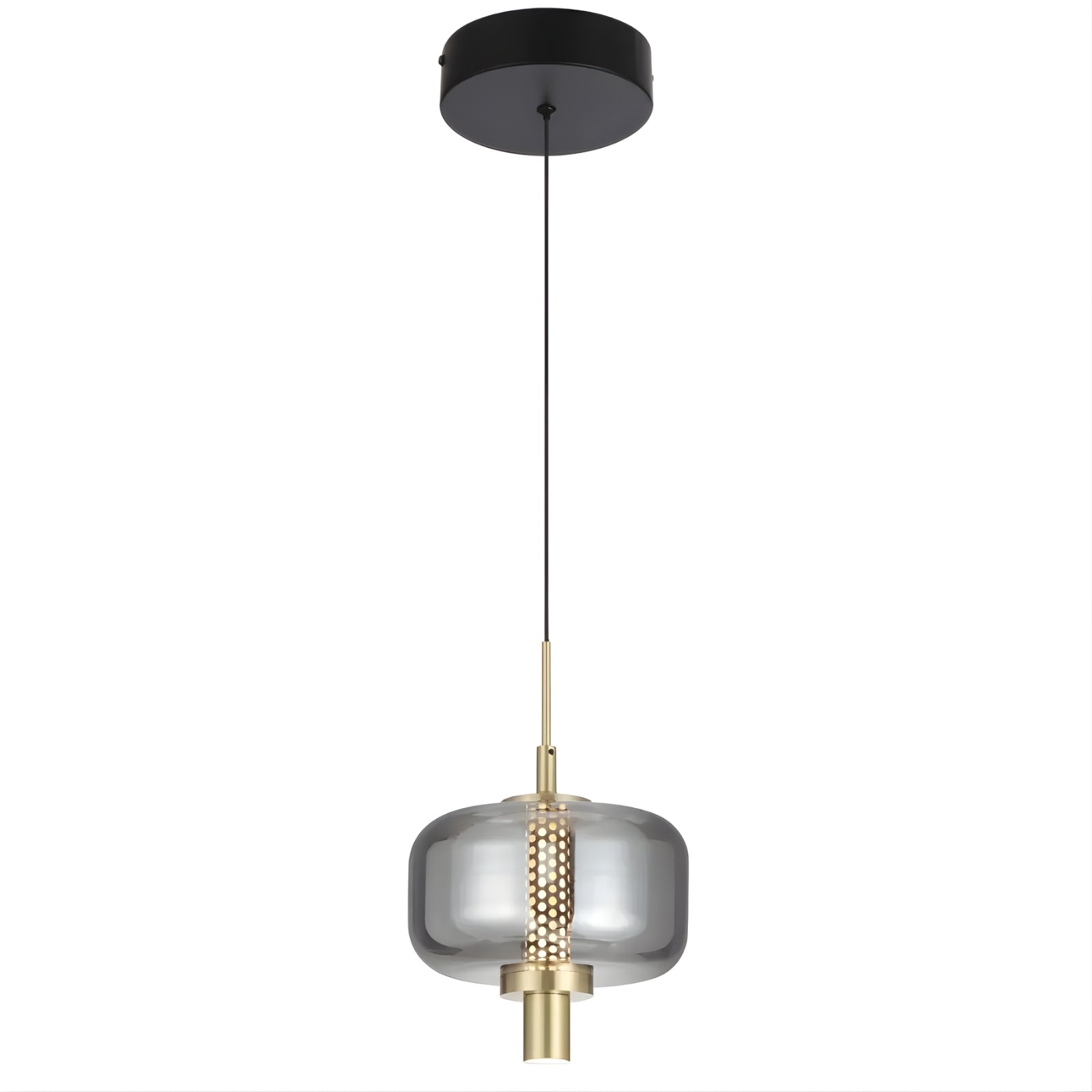 Telbix Volen 1 Pendant Light Black VOLENPE1-BKSM - The Blue Space