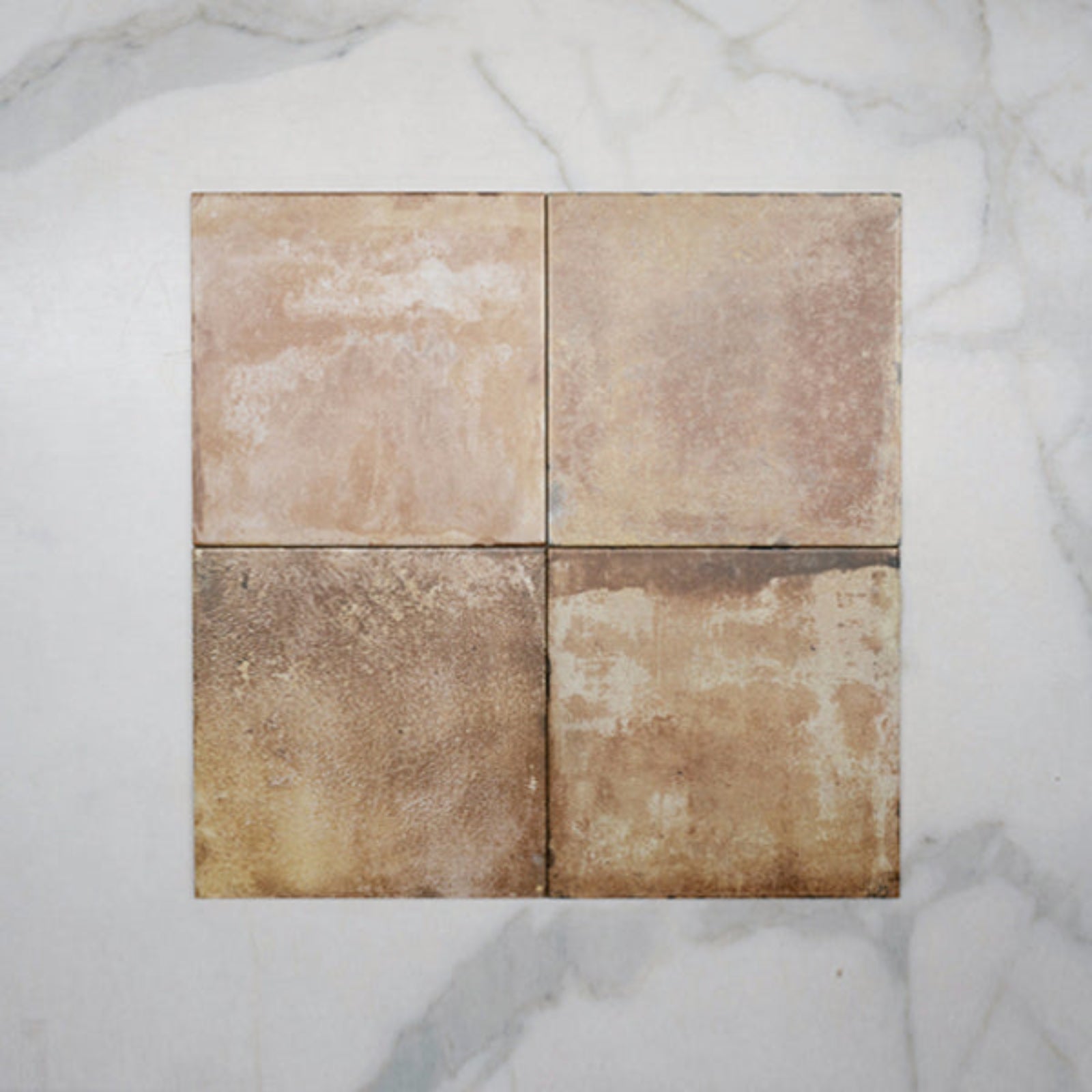 No Hand Terracotta Marco Tile 250 x 250 x 8mm Spanish Porcelain - The Blue Space
