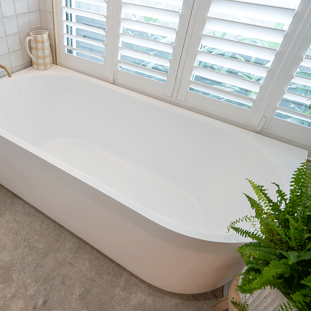 Bao Elegant 1500mm Back to Corner Bath