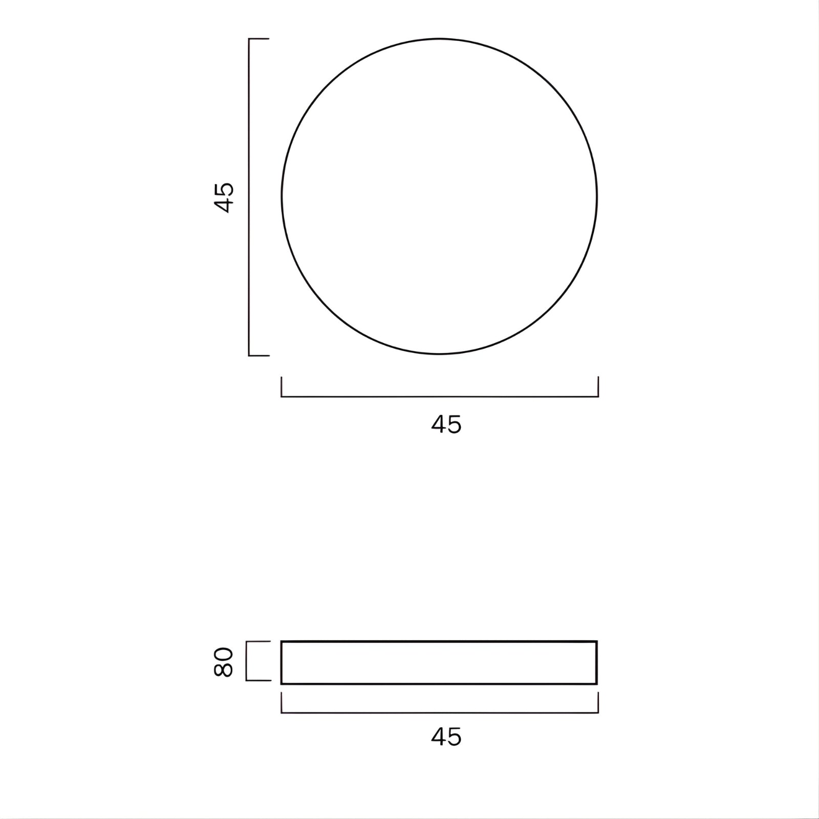 Telbix Lilac 18W 40cm LED CCT Ceiling Light Clear | The Blue Space