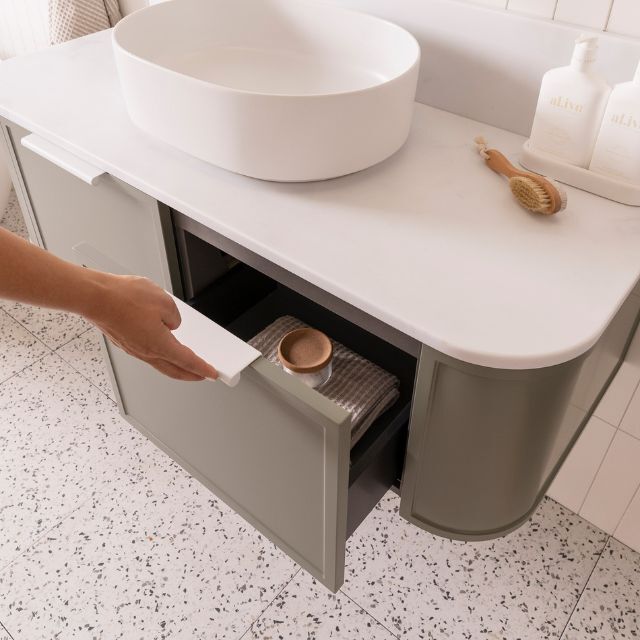 ADP Flo Wall Hung Vanity with Caesarstone Top