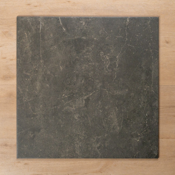 Avalon Charcoal Matt P2 Porcelain Tile 600x600mm - The Blue Space