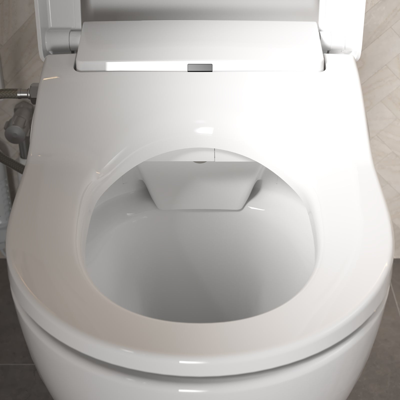 Caroma Livewell Bidet toilet bowl close up view | The Blue Space