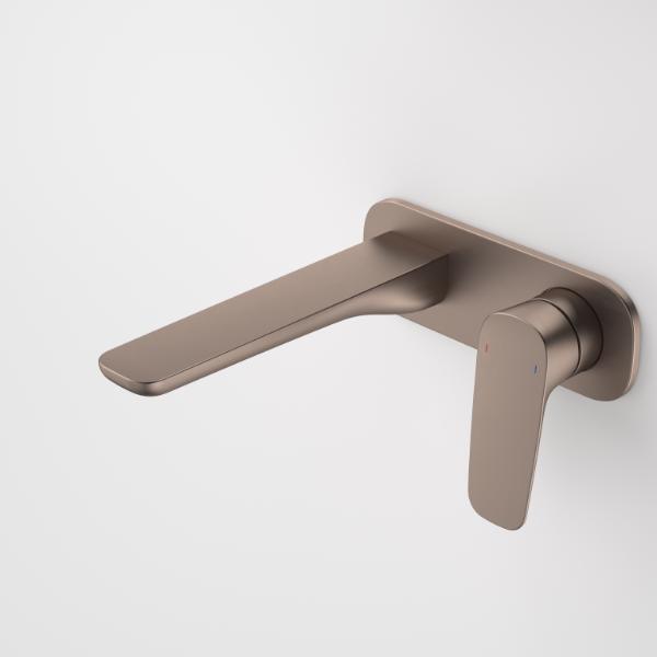 Caroma Contura II 180mm Wall Basin/Bath Mixer - Brushed Bronze 849051BBZ6AF