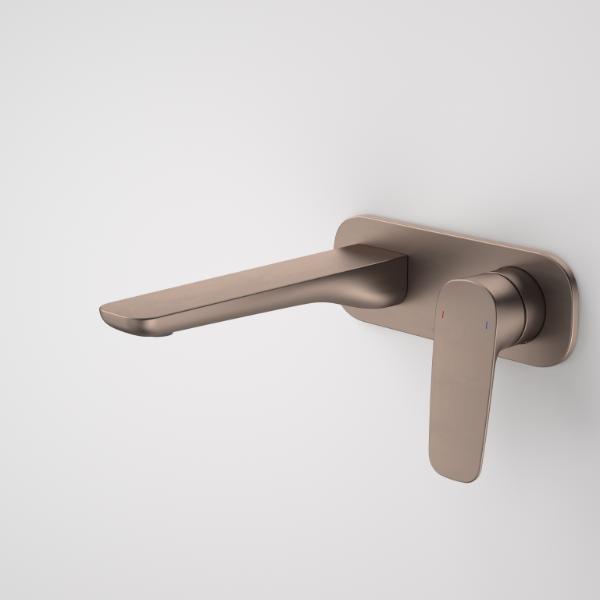 Caroma Contura II 180mm Wall Basin/Bath Mixer - Brushed Bronze
