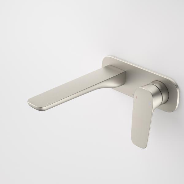 Caroma Contura II 180mm Wall Basin/Bath Mixer - Brushed Nickel
