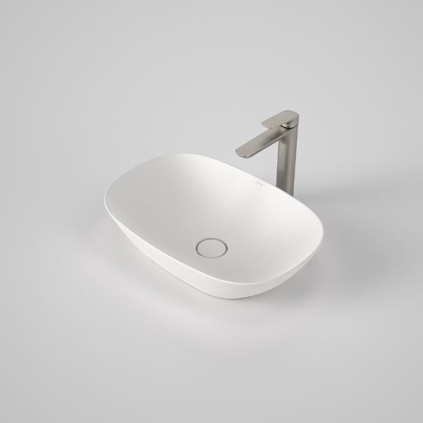 Caroma Contura II 530mm Pill Above Counter Basin - Matte White 853200MW - The Blue Space