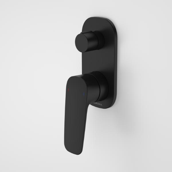 Caroma Contura II Bath/Shower Mixer with Diverter - Matte Black 849057B