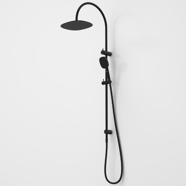 Caroma Contura II Rail Shower with Overhead - Black 849080B4A