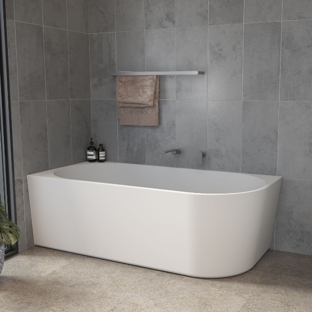 Shop Caroma URBANE II 1500 Left Hand Corner Back To Wall Bath UII5LHCW - The Blue Space