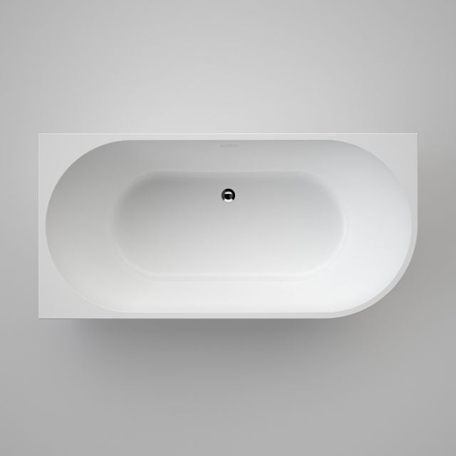 Top Caroma Urbane II 1500 Left Hand Corner Back To Wall Bath with Overflow UII5LHCWOF - The Blue Space