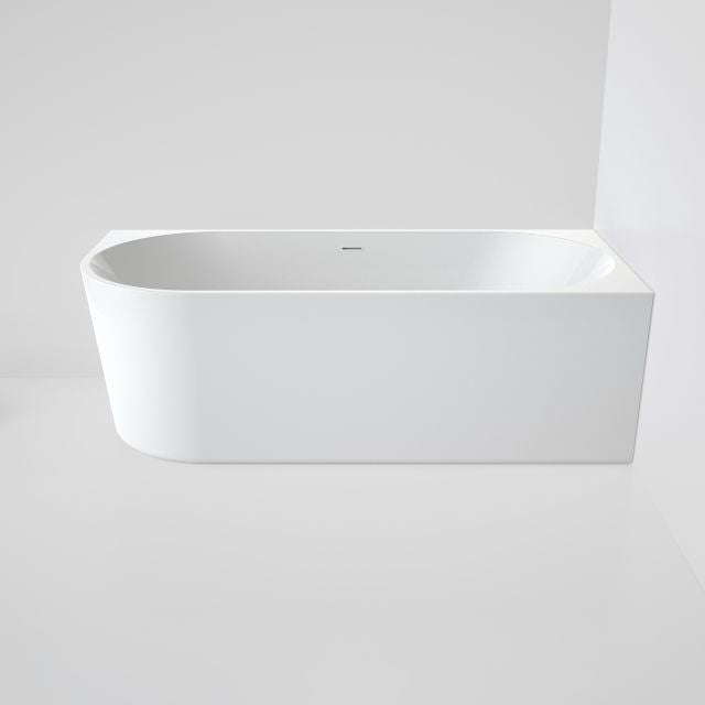 Caroma URBANE II 1700 Right Hand Corner Back To Wall Bath with Overflow UII7RHCWOF - The Blue Space