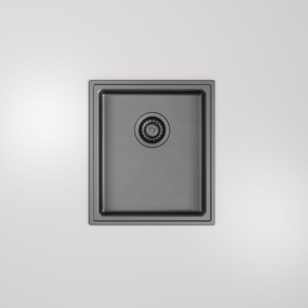 The Blue Space Caroma Urbane II Single Bowl Sink Gunmetal