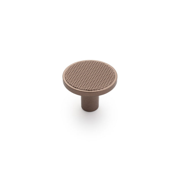 Castella Monaco Round Knob Matt Rose Gold 30mm - The Blue Space