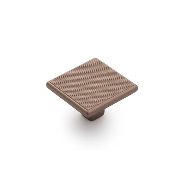 Castella Monaco Square Knob Matt Rose Gold 35mm - The Blue Space