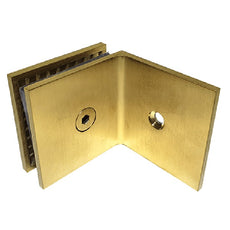 CRL Wall to Glass Shower Screen Bracket Brushed Brass - The Blue Space