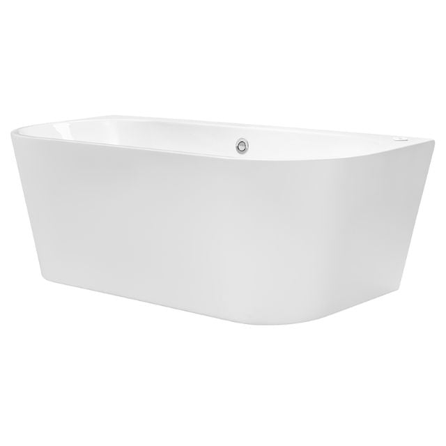Decina Alegra Contour Back To Wall Freestanding Spa Bath 1500mm AG1500BTWCNW - The Blue Space