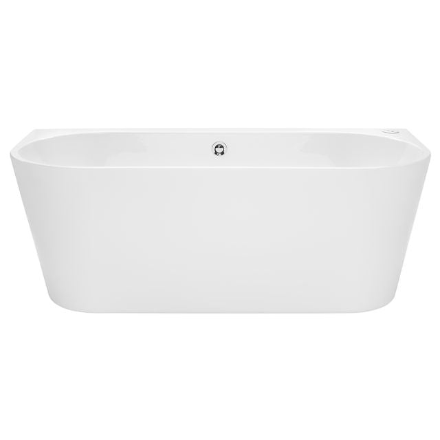 Front Decina Alegra Contour Back To Wall Freestanding Spa Bath 1700mm AG1700BTWCNW - The Blue Space