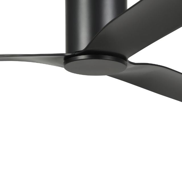 Angle Eglo Iluka 52 Inch DC Fan Black Hugger 20538202 - The Blue Space