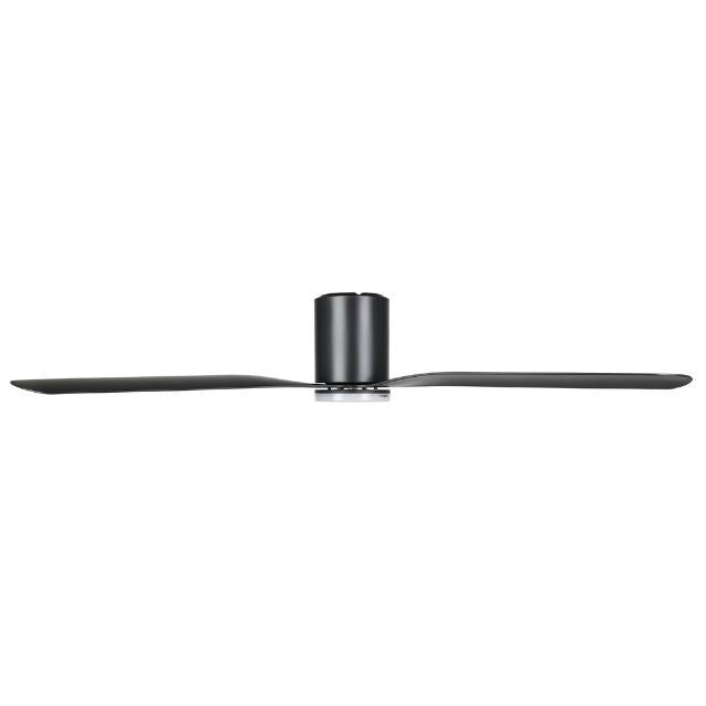 Side Eglo Iluka 60 Inch DC Fan 18W LED Tri-Col Black Hugger 20538502 - The Blue Space