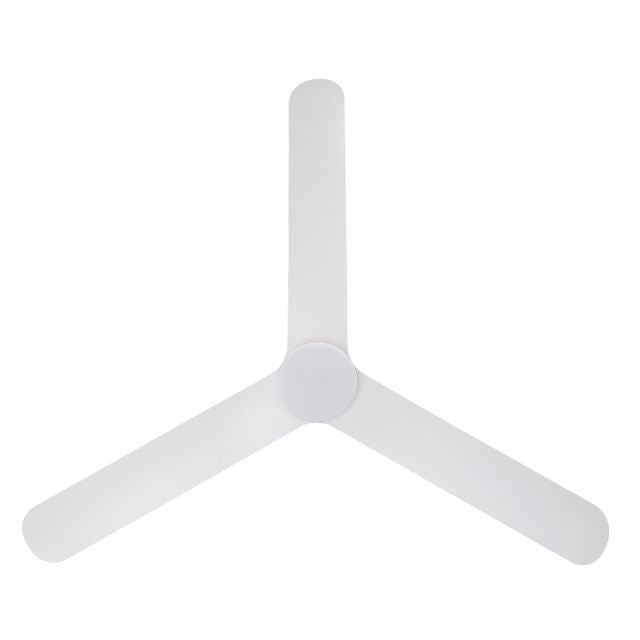 Below Eglo Iluka 60 Inch DC Fan 18W LED Tri-Col White 20538101 - The Blue Space