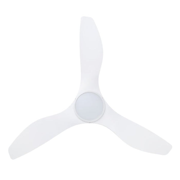 Eglo Surf 48in 122cm Ceiling Fan with 20W LED CCT Light - White | The Blue Space