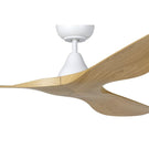 Eglo Surf 52in 132cm Ceiling Fan - White with Oak Finish | The Blue Space