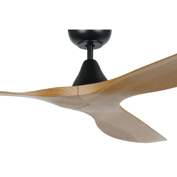 Eglo Surf 60in 152cm Ceiling Fan - Black with Teak Finish | The Blue Space