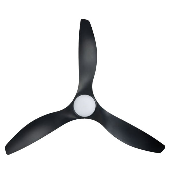 Eglo Surf 60in 152cm Ceiling Fan with 20W LED CCT Light - Black | The Blue Space