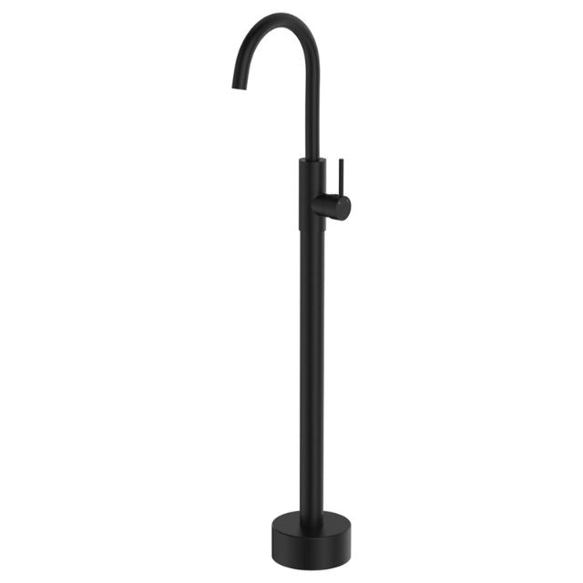 Fienza Kaya Floor Mounted Mixer Matte Black 213112B - The Blue Space