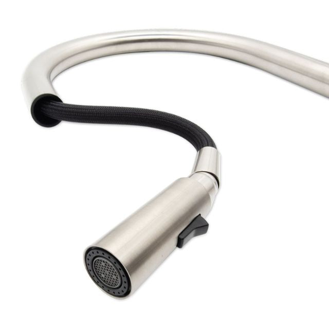 Pull Out Fienza Kaya Pull Out Sink Mixer Matte White 228108MW - The Blue Space